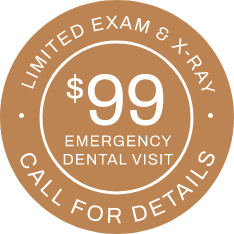 $99 emergency visit banner stamp